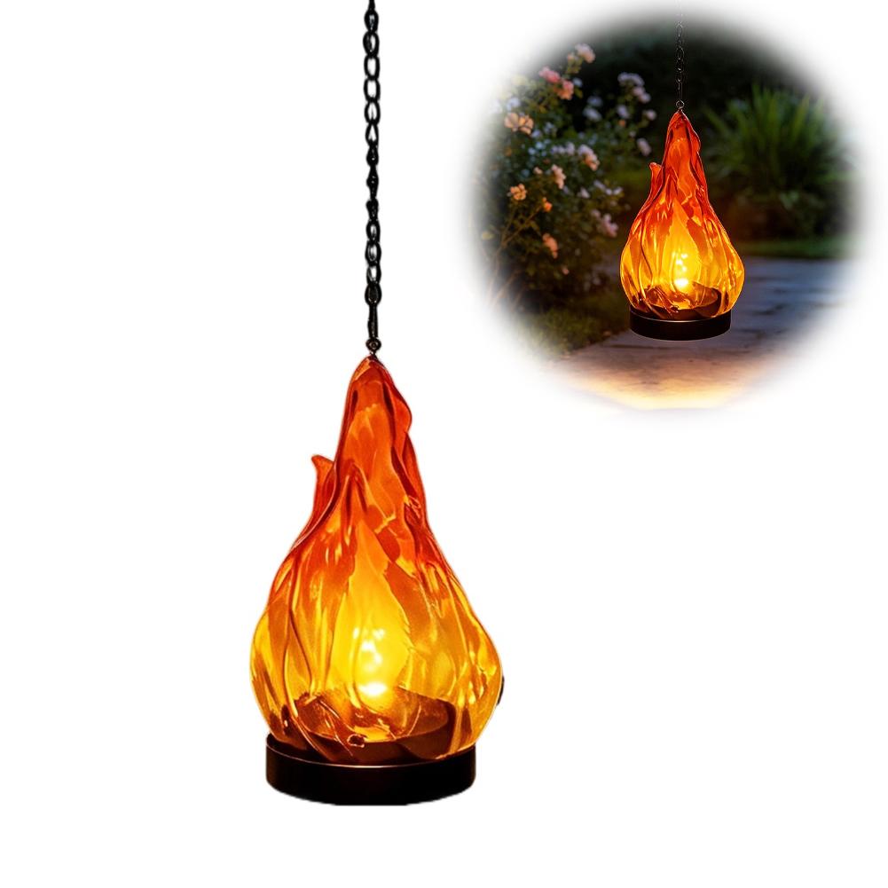 Outdoor Lighting Effects - โคมไฟ LED ลายเปลวไฟกระพริบ กันน้ำ IP65 โคมไฟแขวน