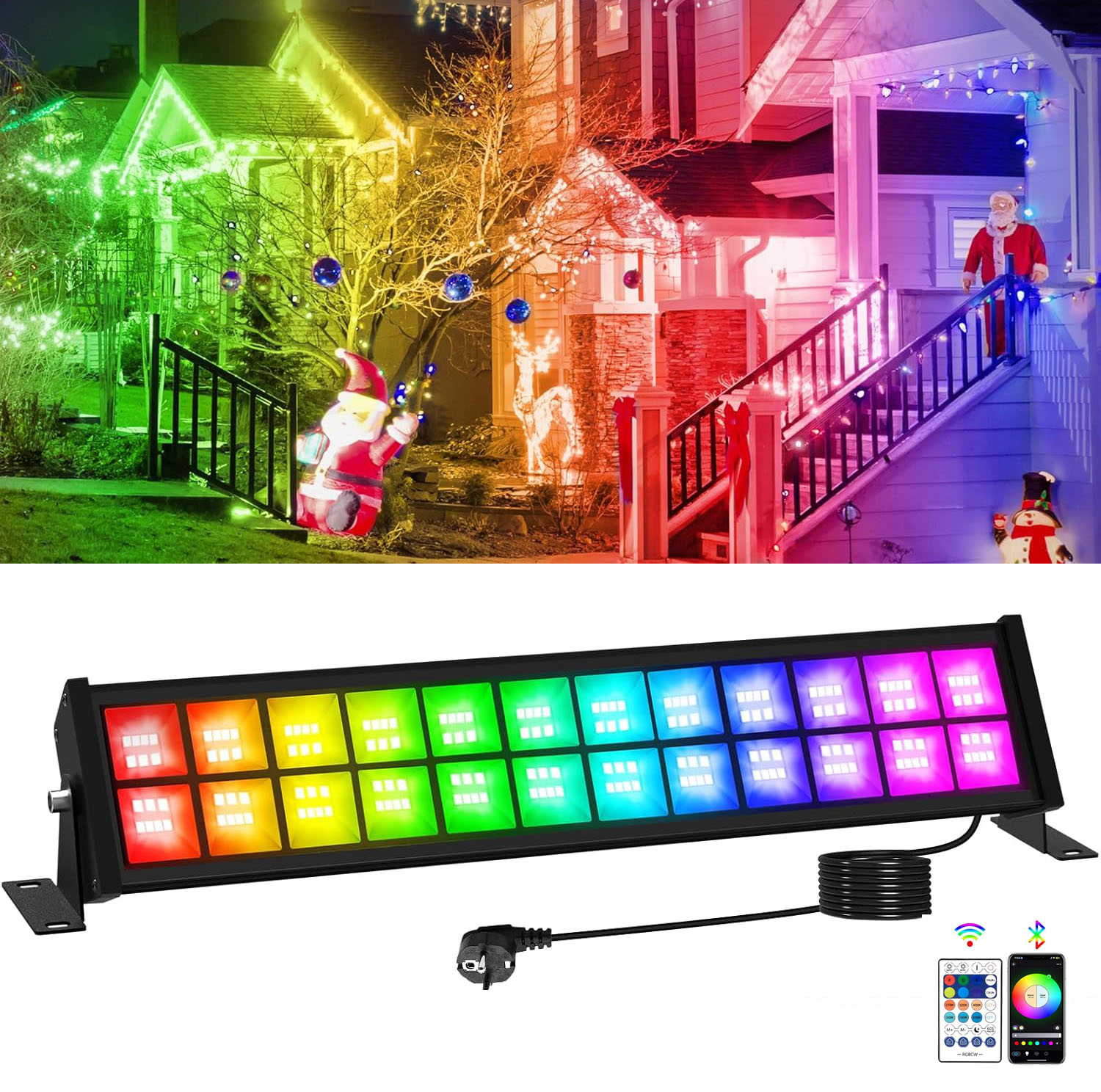 ไฟสปอตไลท์ LED RGB 50/72W พร้อ - Outdoor Lighting Uk บทวิจารณ์และราคา