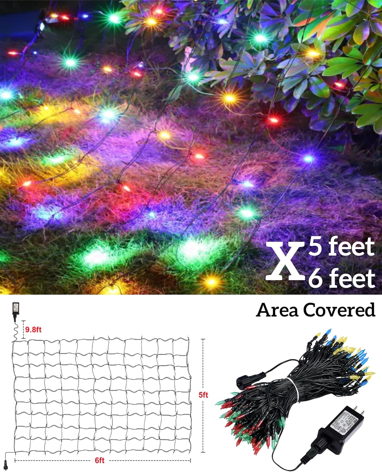 ไฟตาข่ายคริสต์มาส LED กลางแจ้ง - Outdoor Lighting Waterproof บทวิจารณ์และราคา