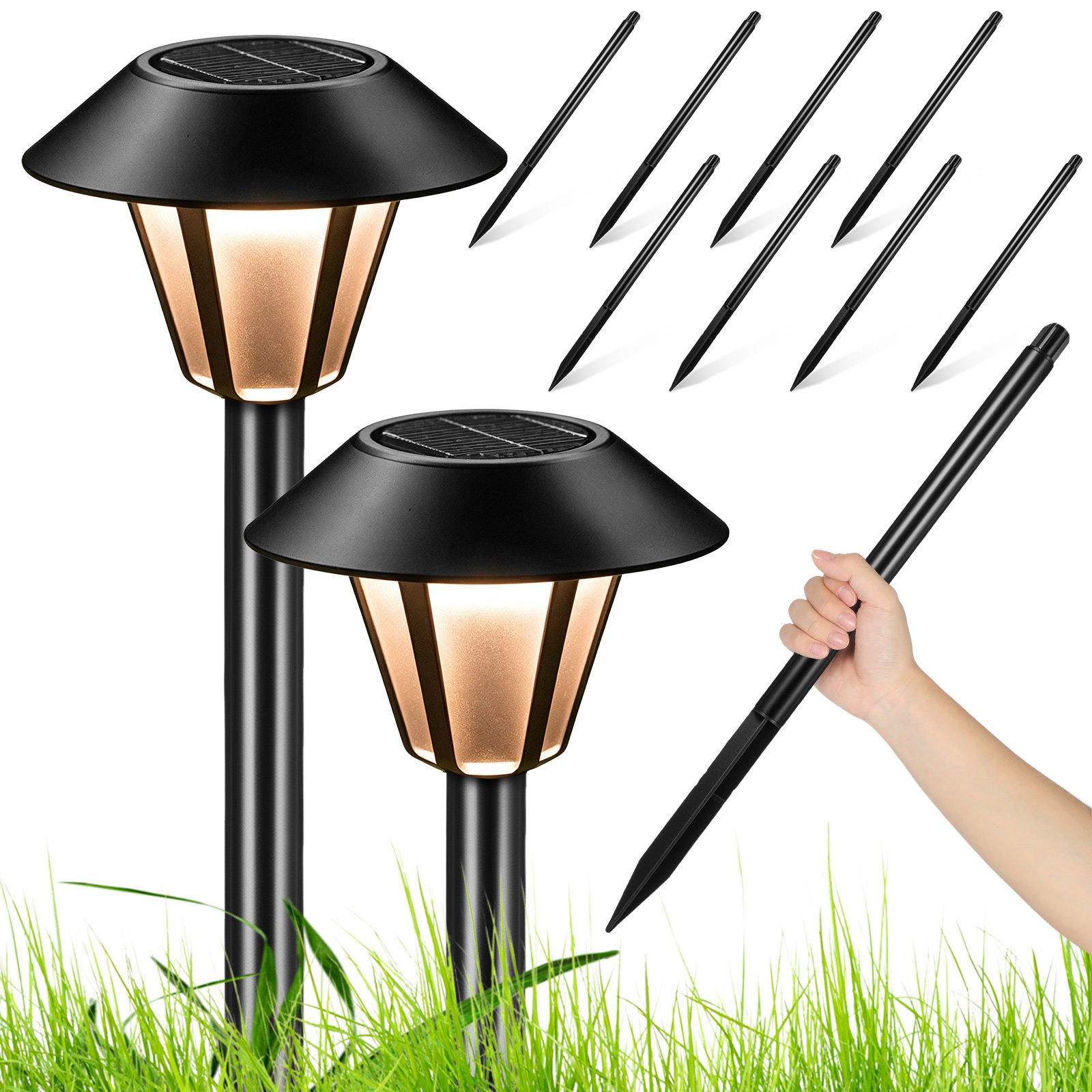 ชุดหลักปักไฟโซลาร์เซลล์พลาสติก - Outdoor Lighting Pathway บทวิจารณ์และราคา