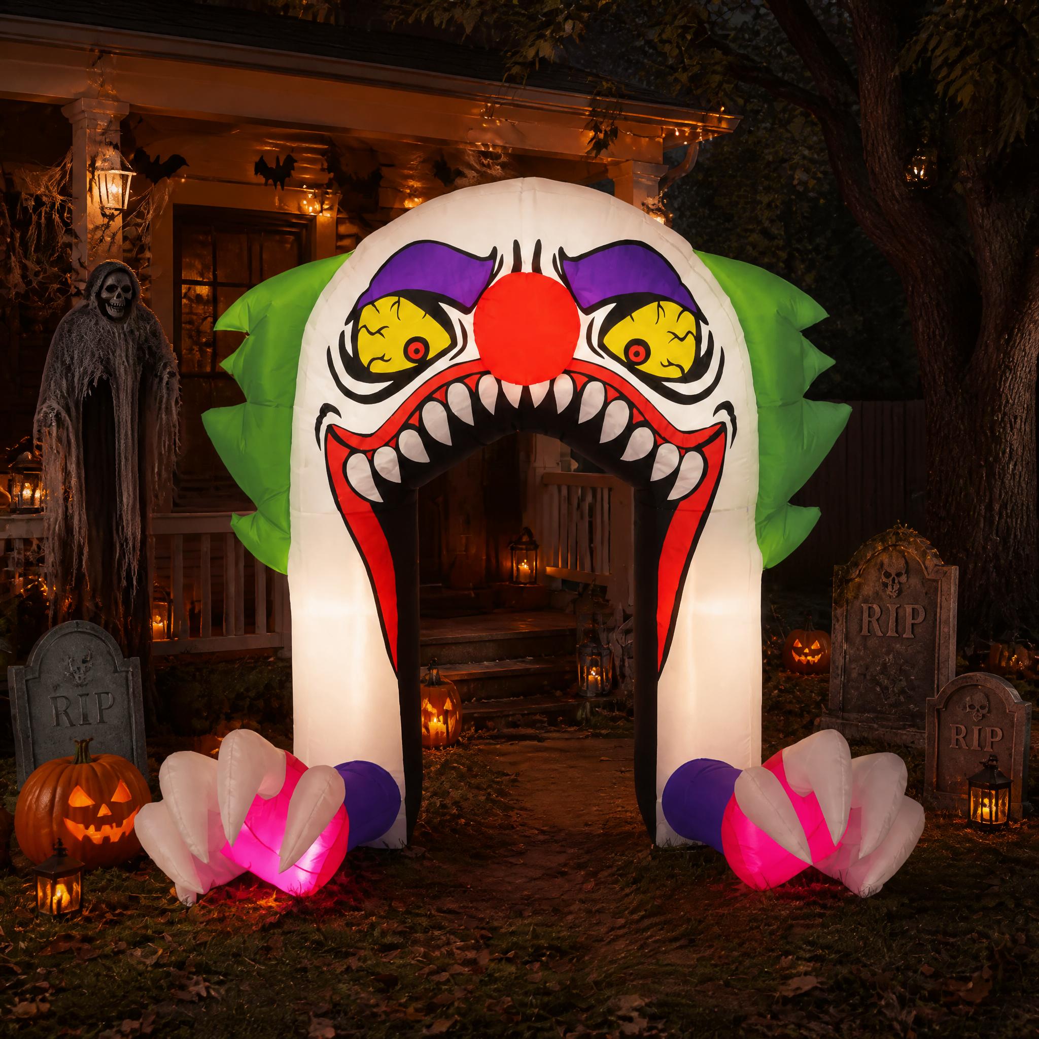 ตุ๊กตาตัวตลกฮาโลวีนแบบเป่าลม ข - Outdoor Lighting Effects บทวิจารณ์และราคา
