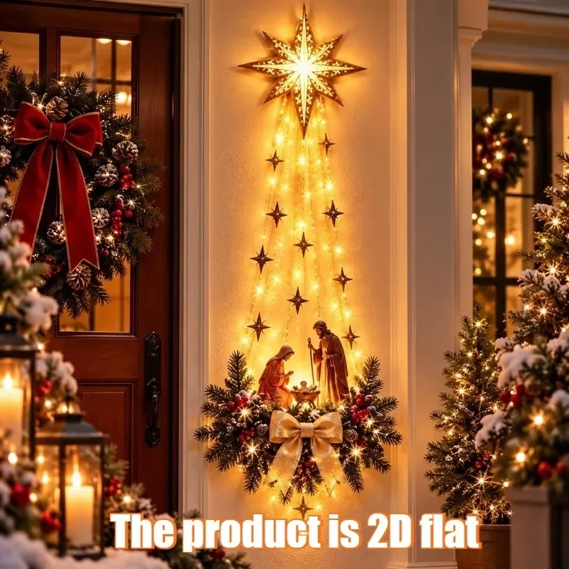 1 ชิ้น ที่แขวนประตูคริสต์มาส ไ - Outdoor Lighting Effects บทวิจารณ์และราคา